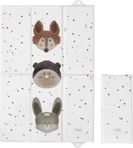 Ceba Baby rejse pusleunderlag basic cute animals 60 × 40 cm