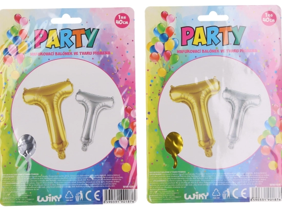 Oppustelig ballon bogstav T 40 cm