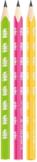 Grafitblyanter Keyroad Neon Jumbo trekantede HB, 6 stk.