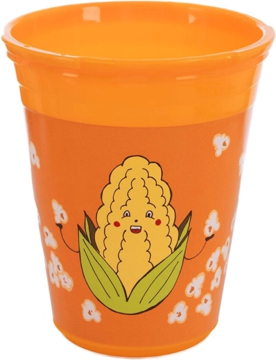 Snackbæger med låg 0,55 l, orange