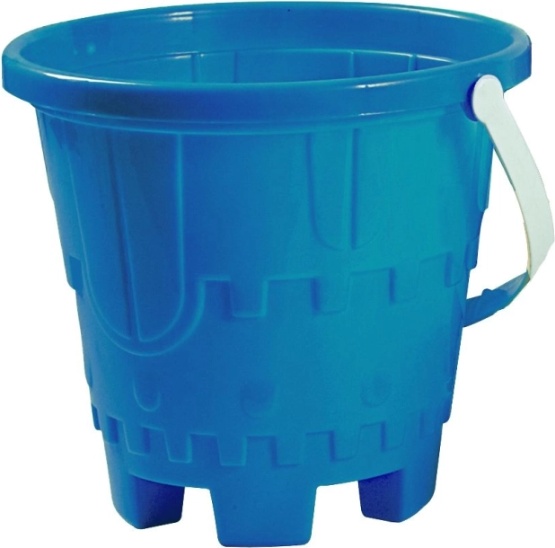 Androni sandskov i form af et blåt slot