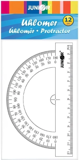 Gennemsigtig gradskive 12 cm