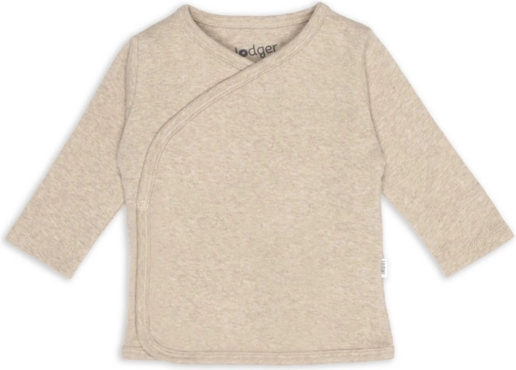 Lodger slå-om trøje melange beige str. 56