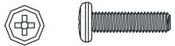 Krydskærvskrue med panhoved M3 × 8 mm til Voltage, Major, Tiger og Hoolk Infect - 1 stk.