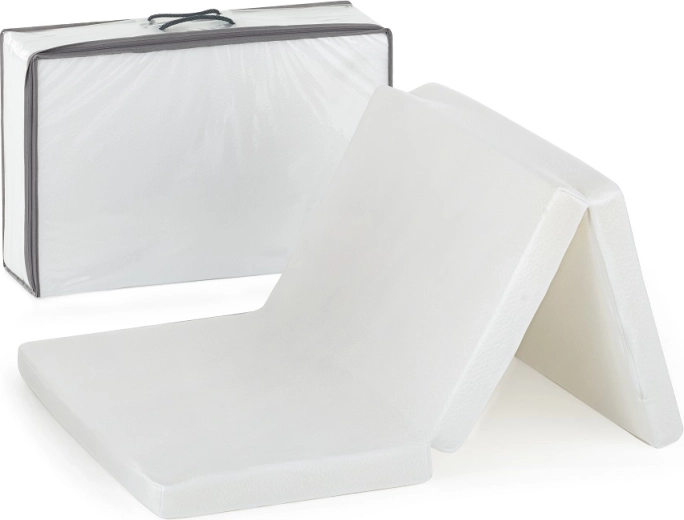 Sammenfoldelig rejsemadras Petite&Mars Foldie White