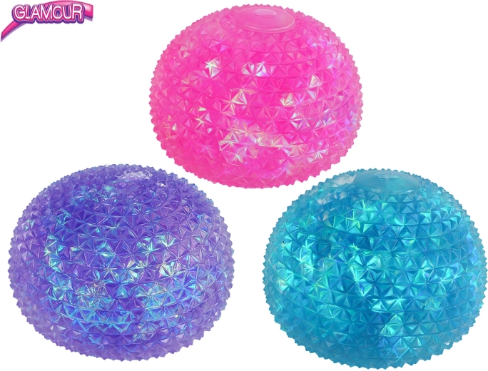 Glamour krystallinsk strækbar antistressbold Sugar 10 cm (6 stk.)