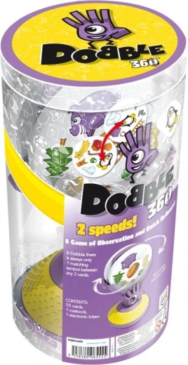 Asmodee Dobble 360 – observationsspil med roterende tårn