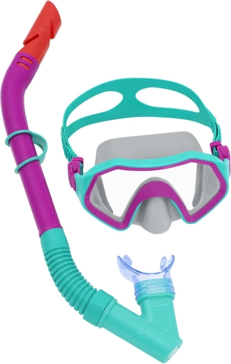 Børnesæt til snorkling lilla-turkis Bestway (maske + snorkel)