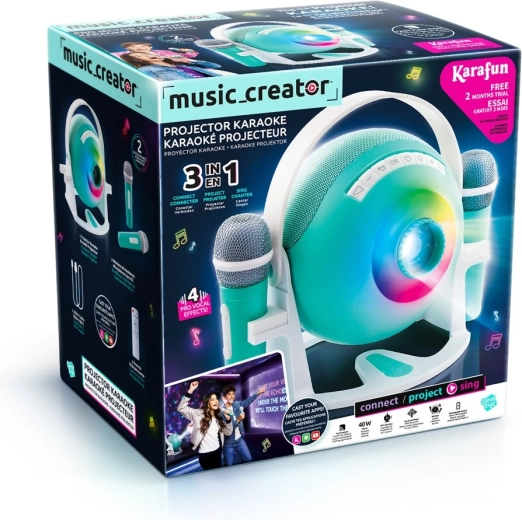 Creator-karaoke med projektor