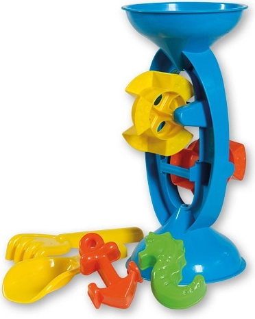 Vandmølle til sand 28 cm med tilbehørssæt