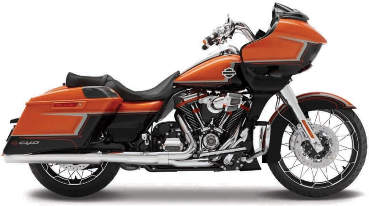 Maisto Harley-Davidson 2022 CVO Road Glide orange-metallic sort 1:18