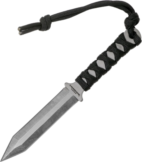 Halskniv Condor Gladius 8 cm med paracord og plastskede