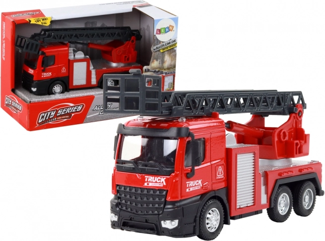 Rød Brandbil med Udtrækkelig Stige