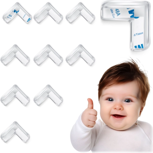 Gennemsigtige hjørnebeskyttere RICOKIDS, 10 stk.