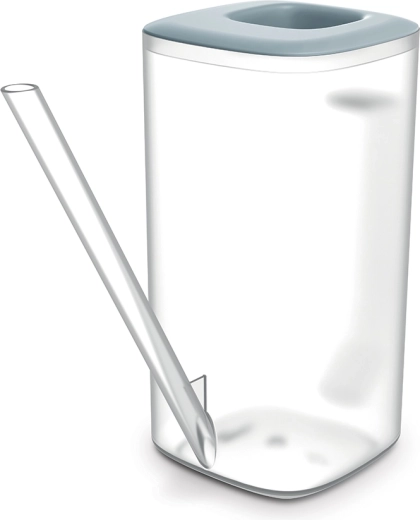 Vandkande Tubi 1,6 l – transparent/lysegrå