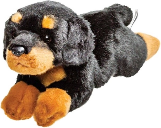 Plys hund Rottweiler – realistisk, hvilende