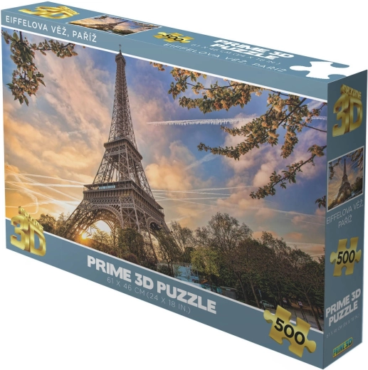 Prime 3D-puslespil Eiffeltårnet i Paris holografisk 500 brikker 61 × 46 cm