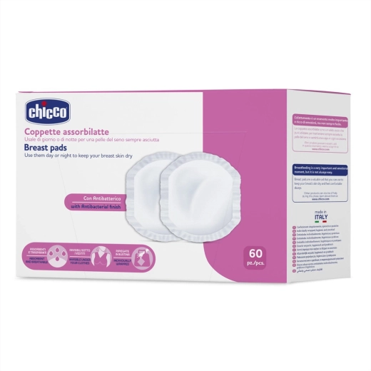 Chicco antibakterielle ammeindlæg 60 stk