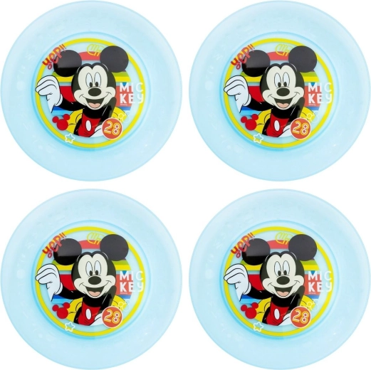 Sæt med børnetallerkener Mickey Mouse (4 stk.)