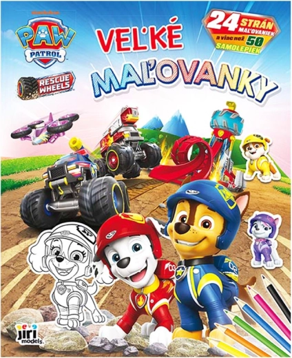 Store malebøger Paw Patrol med klistermærker