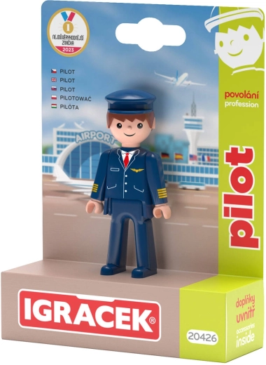 Efko Igráček pilot – figur med tilbehør