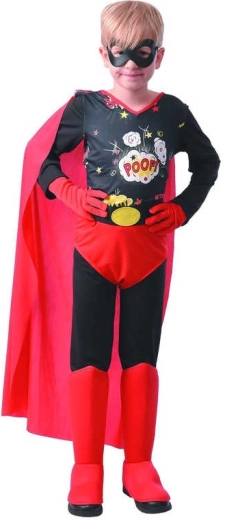 Karnevalskostume actionhelt i Spiderman-stil, størrelse L (130–140 cm)