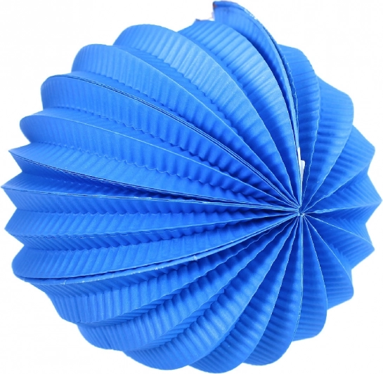 Papirslampion kugle blå 20 cm