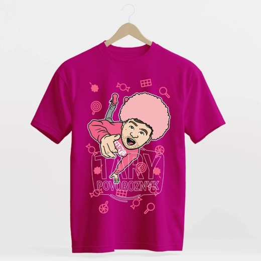 T-shirt Tary Povoroznyk candyfloss-lyserød 116–122