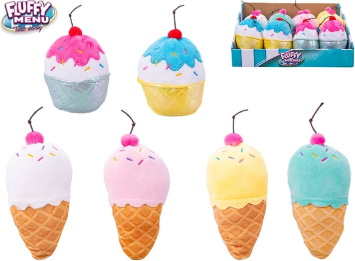 Fluffy Menu plysdyr is og cupcake