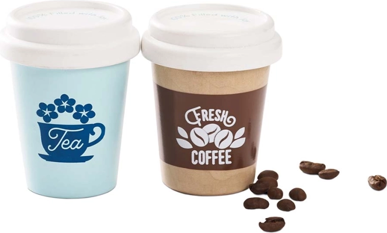 Le Toy Van træ-sæt med drikkevarer – kaffe og te til børnecafé