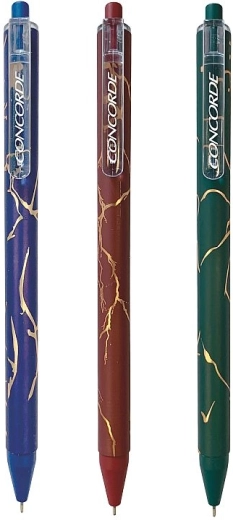 Kuglepen CONCORDE Paris – marmorlook, gelpatron 0,7 mm
