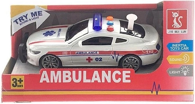 Børneambulance med lys og lyd