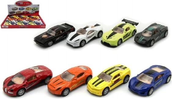 Metalbil med træk tilbage mekanisme