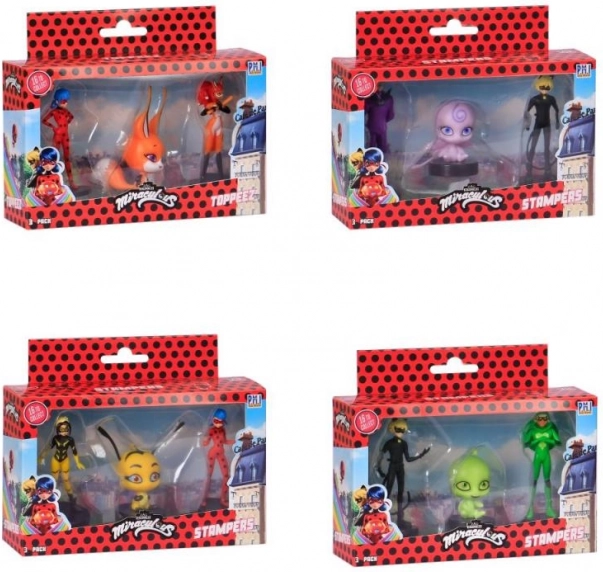 Miraculous Ladybug stempler 3 stk figur