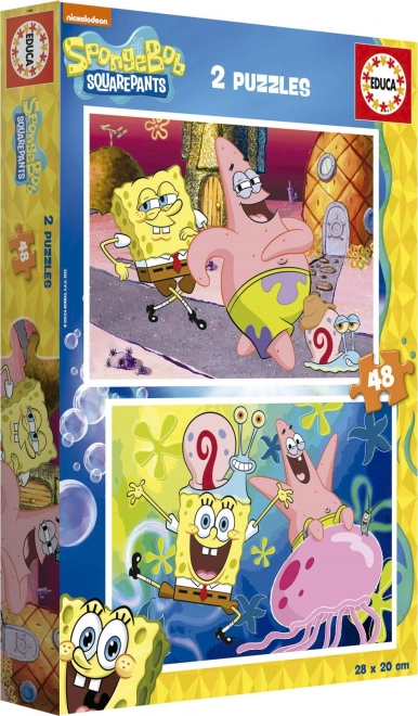 Puslespil SpongeBob 2x48 brikker