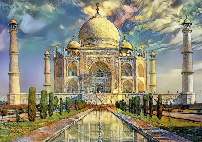 Puslespil Taj Mahal 1000 brikker EDUCA