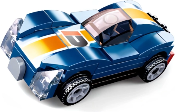 Sluban Optrækkelig Blå Sportsvogn