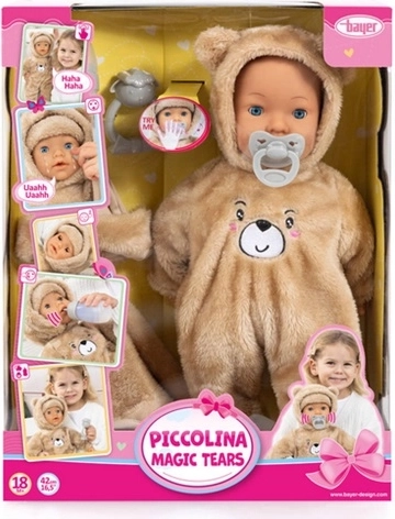 Bayer Piccolina grædende babydukke 42 cm