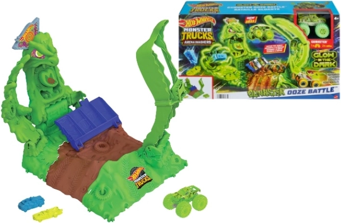 Hot Wheels Monster Trucks Arena Smasher Ooze Battle-legesæt