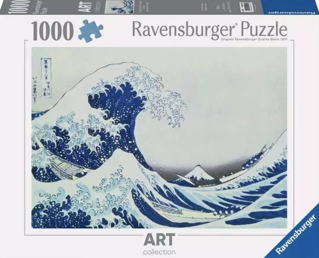 Ravensburger puslespil Art Collection: Den store bølge ud for Kanagawa – 1000 brikker