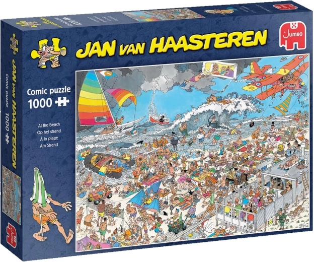 JUMBO-puslespil Jan van Haasteren På stranden, 1500 brikker