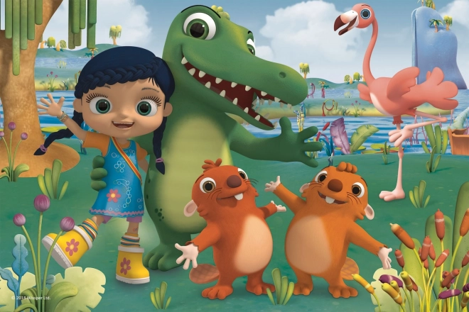 Trefl puslespil Wissper og dyrevenner maxi 24 brikker