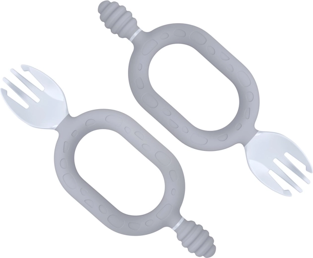 Bibado Sporkit multifunktionel børnegafler 2-i-1 mist (2 stk.)