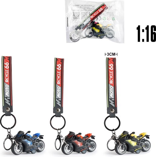 Nøglering med metalmodel af motorcykel DUCATI 1:16