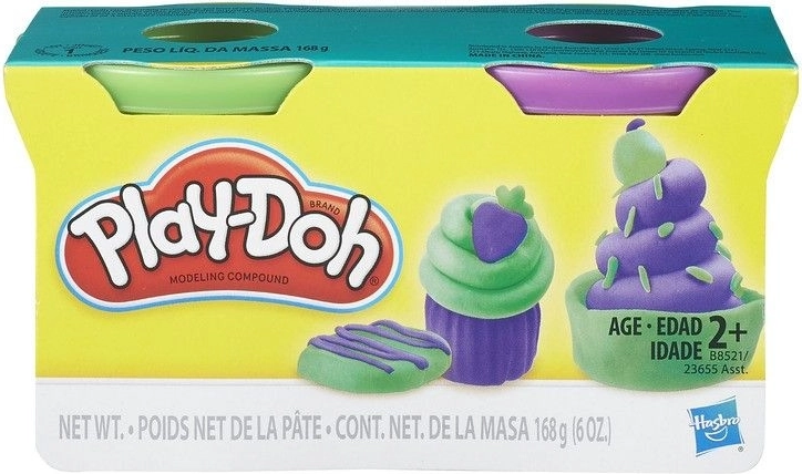 Play-Doh modellervoks – 2 bøtter (mix af farver)