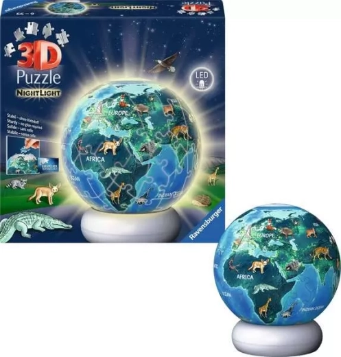 Ravensburger lysende 3D-puslespil Natjorden 72 brikker
