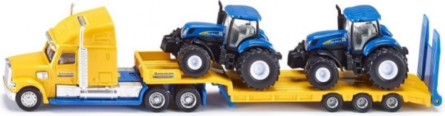 Lastbil med traktorer New Holland