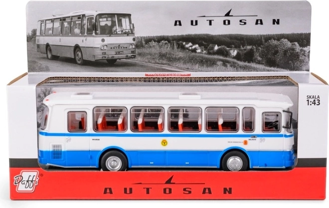 Samlermodel af bussen Autosan H9-20 PKS i blå udførelse
