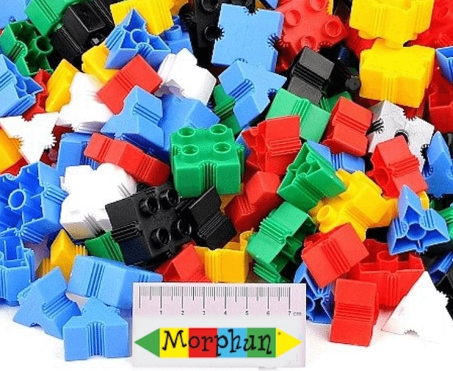 Suppleringssæt med klodser Morphun Junior - 100 dele