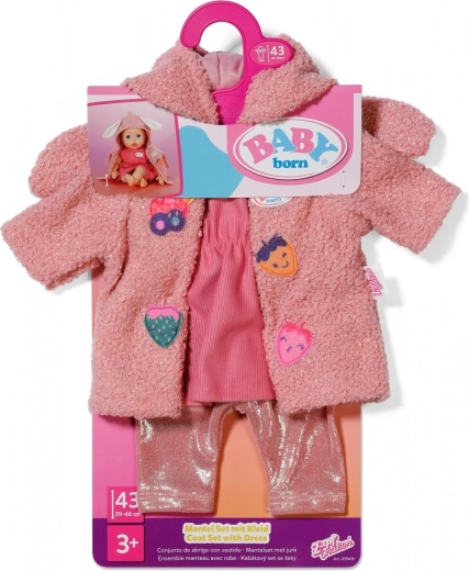 BABY born frakke og kjole til dukke 43 cm